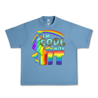 Pebble Blue Lgbtq İ'm Cool With İt Urban Heavy Tee - BundleAndBundleShop