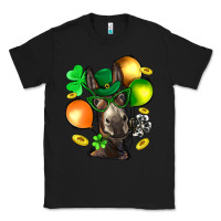 Black St. Patricks Clovers With Donkey Classic Tee - BundleAndBundleShop