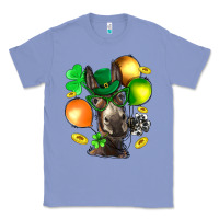 Colony Blue St. Patricks Clovers With Donkey Classic Tee - BundleAndBundleShop