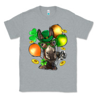 Heather Grey St. Patricks Clovers With Donkey Classic Tee - BundleAndBundleShop