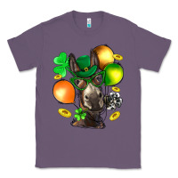Lavender St. Patricks Clovers With Donkey Classic Tee - BundleAndBundleShop