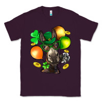 Plum St. Patricks Clovers With Donkey Classic Tee - BundleAndBundleShop