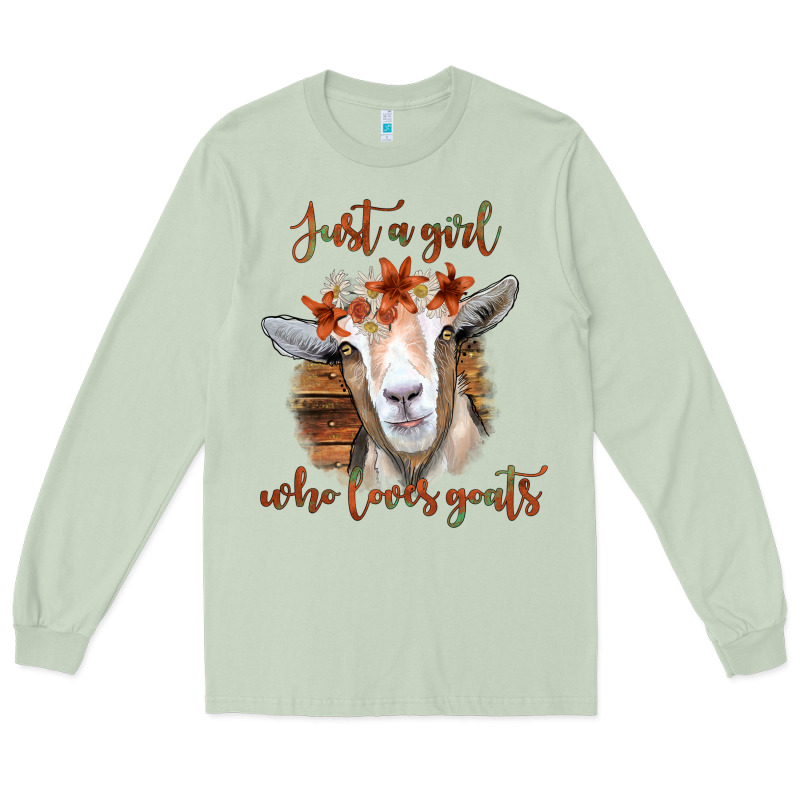 Just A Girl Who Loves Goat Long Sleeve Tee by Bettercallsaul | Teevron