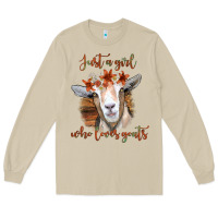 Mushroom Just a Girl Who Loves Goat Long Sleeve Tee - Bettercallsaul