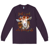 Plum Just a Girl Who Loves Goat Long Sleeve Tee - Bettercallsaul
