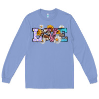 Colony Blue dog paw love Long Sleeve Tee - RanaPortraitStore