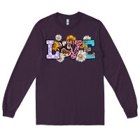 Plum dog paw love Long Sleeve Tee - RanaPortraitStore
