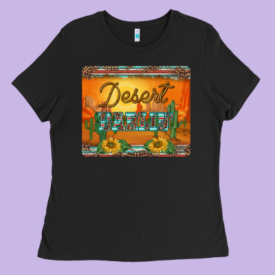 Western Desert Darlin Sunset Serape Leopard Sunflowers Mousepad Ladies Tee Designed By Barkaloodesign