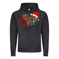 Vintage Black christmas paw heart Vintage Hoodie - MaliasSmallBusiness