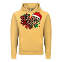 Vintage Mustard christmas paw heart Vintage Hoodie - MaliasSmallBusiness