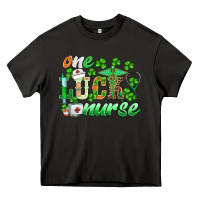 Asphalt st.patricks one lucky nurse Heavy Core Tee - BarkalooDesign