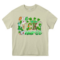 Mossy st.patricks one lucky nurse Heavy Core Tee - BarkalooDesign