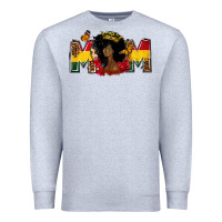 Heather Grey Juneteenth mom Premium Sweatshirt - FaDigitalArtStudio