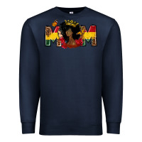 Navy Juneteenth mom Premium Sweatshirt - FaDigitalArtStudio