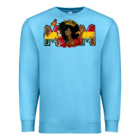Ocean Blue Juneteenth mom Premium Sweatshirt - FaDigitalArtStudio