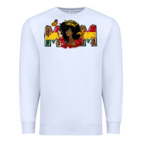 White Juneteenth mom Premium Sweatshirt - FaDigitalArtStudio