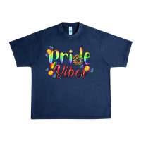 Navy Pride Vibes LGBTQ Urban Heavy Tee - BundleAndBundleShop