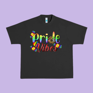 Pride Vibes Lgbtq Urban Heavy Tee Designed By Bundleandbundleshop