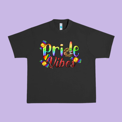 Pride Vibes Lgbtq Urban Heavy Tee Designed By Bundleandbundleshop