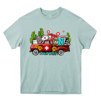 Arona cna nurse truck with cactus and sunflowers Heavy Core Tee - AdoDesignShop
