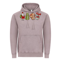 Vintage Zinc christmas milk and cookies Vintage Hoodie - MaliasSmallBusiness