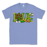 Colony Blue St. Patrick's Day love dog paw Classic Tee - BundleAndBundleShop