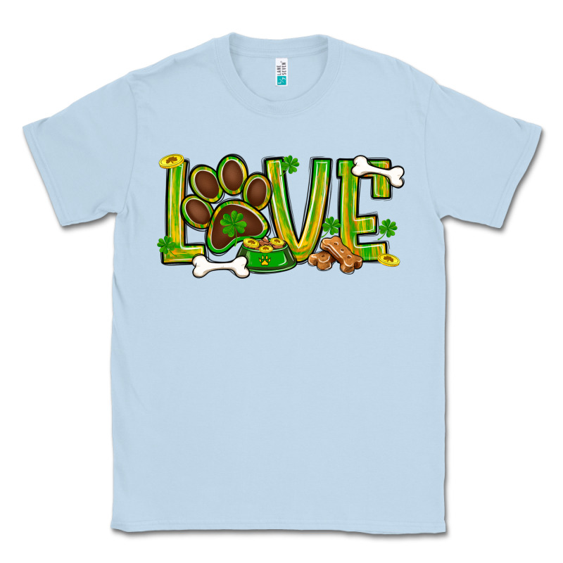 St. Patrick's Day Love Dog Paw Classic Tee by BundleAndBundleShop | Teevron