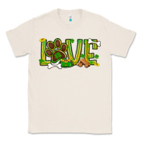 Natural St. Patrick's Day love dog paw Classic Tee - BundleAndBundleShop