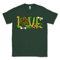 Sports Green St. Patrick's Day love dog paw Classic Tee - BundleAndBundleShop