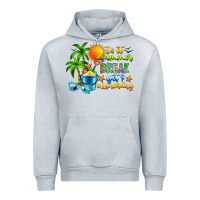 Heather Grey Is It Summer Break Urban Hoodie - CowhideDigitalArt