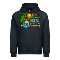 Navy Is It Summer Break Urban Hoodie - CowhideDigitalArt