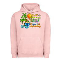 Pigment Salmon Is It Summer Break Urban Hoodie - CowhideDigitalArt