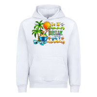 White Is It Summer Break Urban Hoodie - CowhideDigitalArt