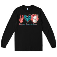 Black Peace Love Goats Long Sleeve Tee - Bettercallsaul