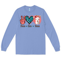 Colony Blue Peace Love Goats Long Sleeve Tee - Bettercallsaul