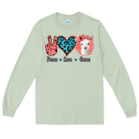 Matcha Peace Love Goats Long Sleeve Tee - Bettercallsaul