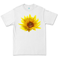 White Maximillian Perennial Sunflower Premium Tee - LillyAllenDesigns