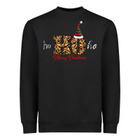 Black Ho Ho Ho Merry Christmas Heavyweight Sweatshirt - Bettercallsaul