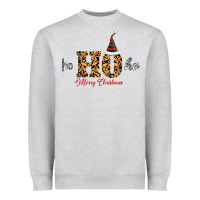 Heather Grey Ho Ho Ho Merry Christmas Heavyweight Sweatshirt - Bettercallsaul