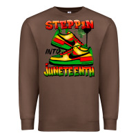 Chestnut Steppin' into Juneteenth Premium Sweatshirt - FaDigitalArtStudio