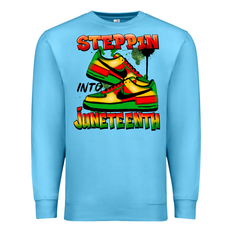Steppin' Into Juneteenth Premium Sweatshirt by FaDigitalArtStudio | Teevron
