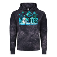 Cloud Black hello winter snowman Vintage Hoodie - MaliasSmallBusiness