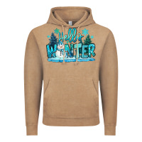 Vintage Coffee hello winter snowman Vintage Hoodie - MaliasSmallBusiness