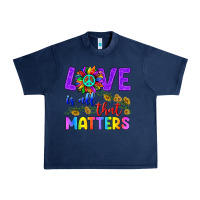 Navy Love İs All That Matters Urban Heavy Tee - BundleAndBundleShop