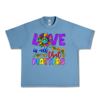Pebble Blue Love İs All That Matters Urban Heavy Tee - BundleAndBundleShop