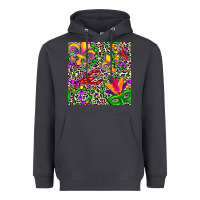 Smoke mardi gras crawfish leopard  seamless pattern Heavyweight Hoodie - FaDigitalArtStudio