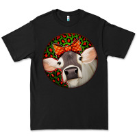 Black Christmas Cow, Premium Tee - Jasminsmagicworld
