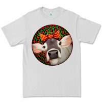 Dove Grey Christmas Cow, Premium Tee - Jasminsmagicworld