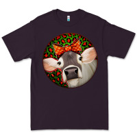 Plum Christmas Cow, Premium Tee - Jasminsmagicworld
