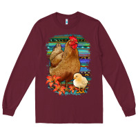 Burgundy Chicken with Chick Long Sleeve Tee - Bettercallsaul
